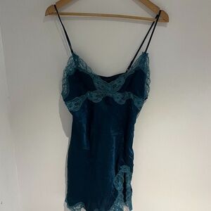 Blue Silk Top